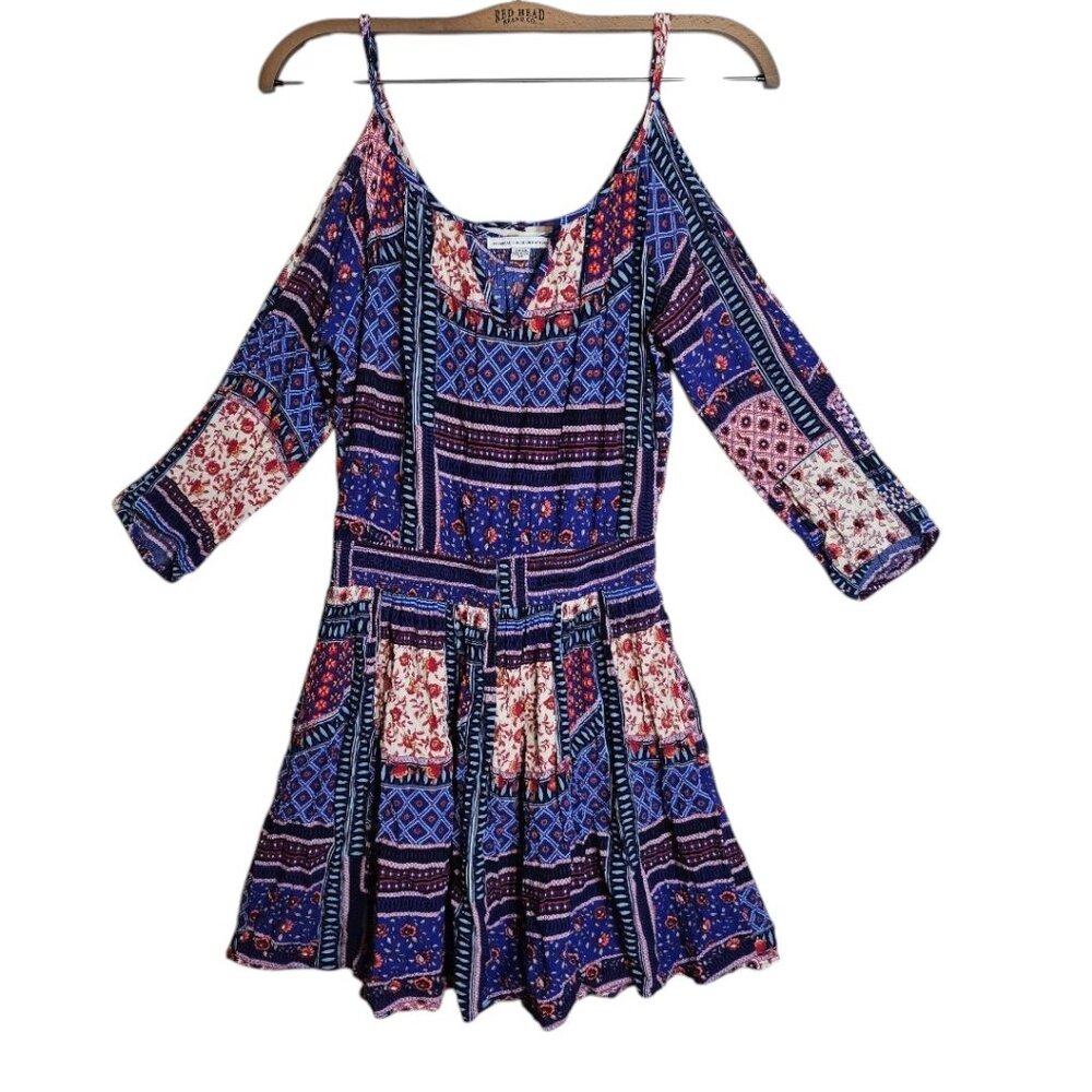 American Eagle Outfitters Boho Cold-Shoulder Dress – Size S